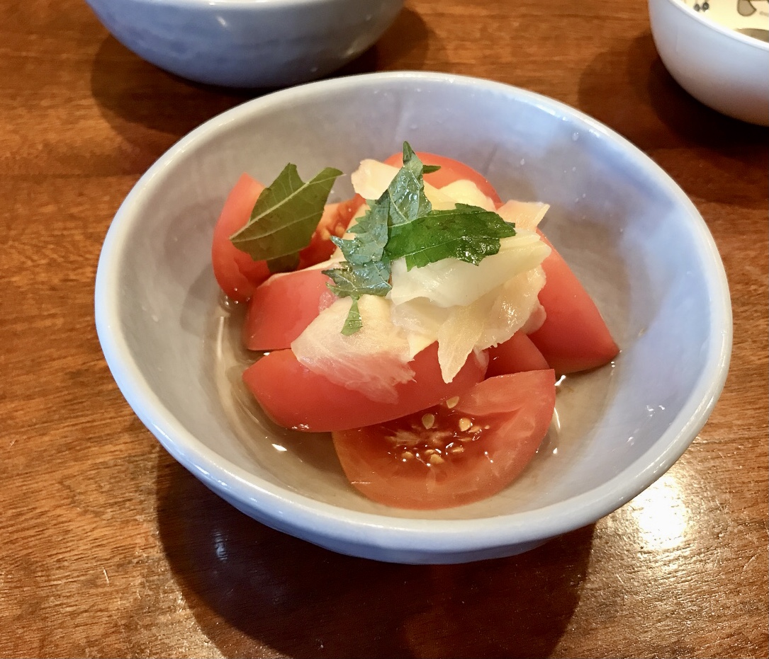 やきとり大吉 港南中央店のガリしそトマト