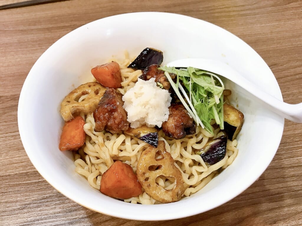2024年8月「中華蕎麦 晴天」鶏から甘酢冷やし麺