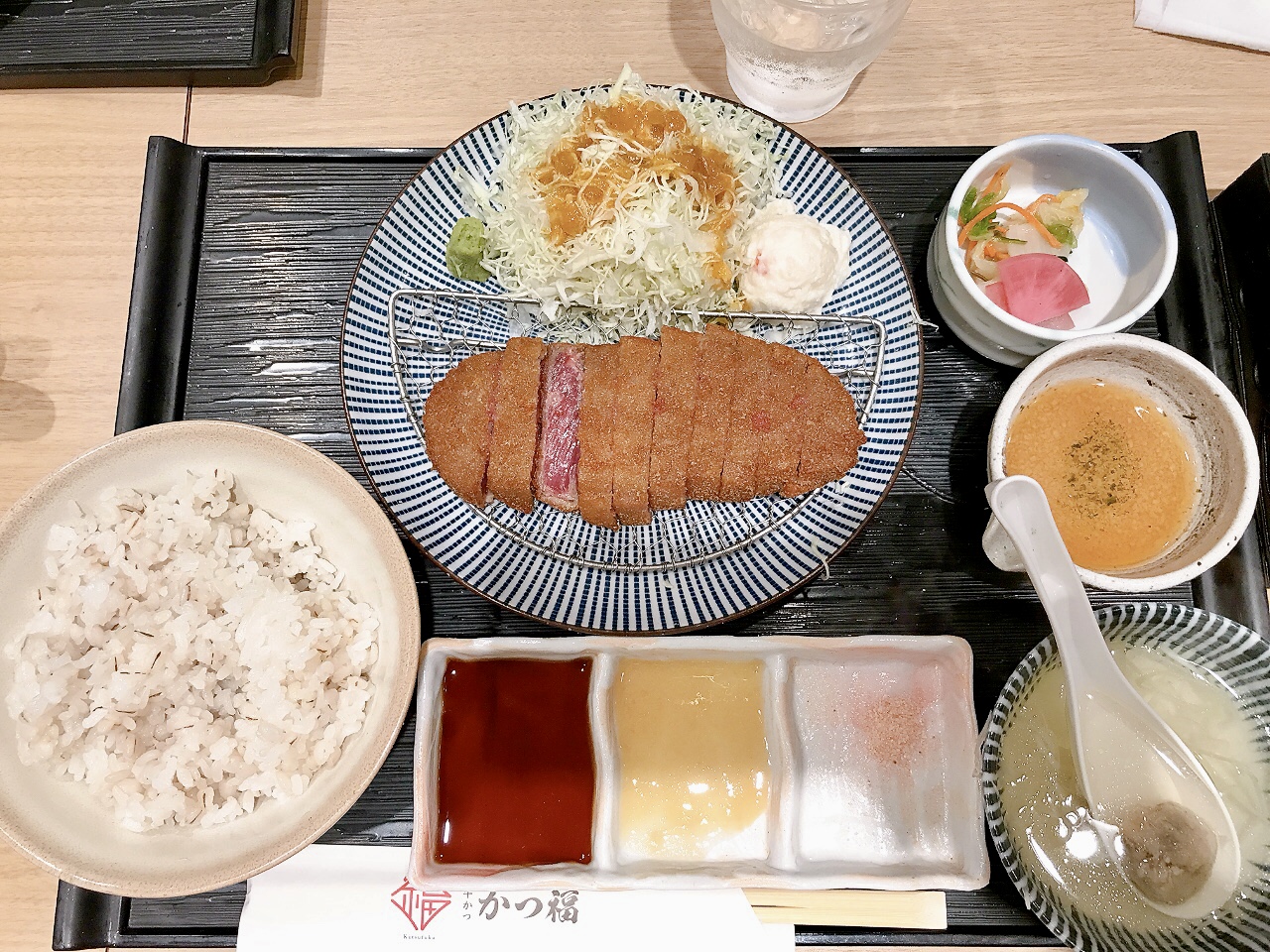2024年11月「牛かつ かつ福」牛かつ御膳