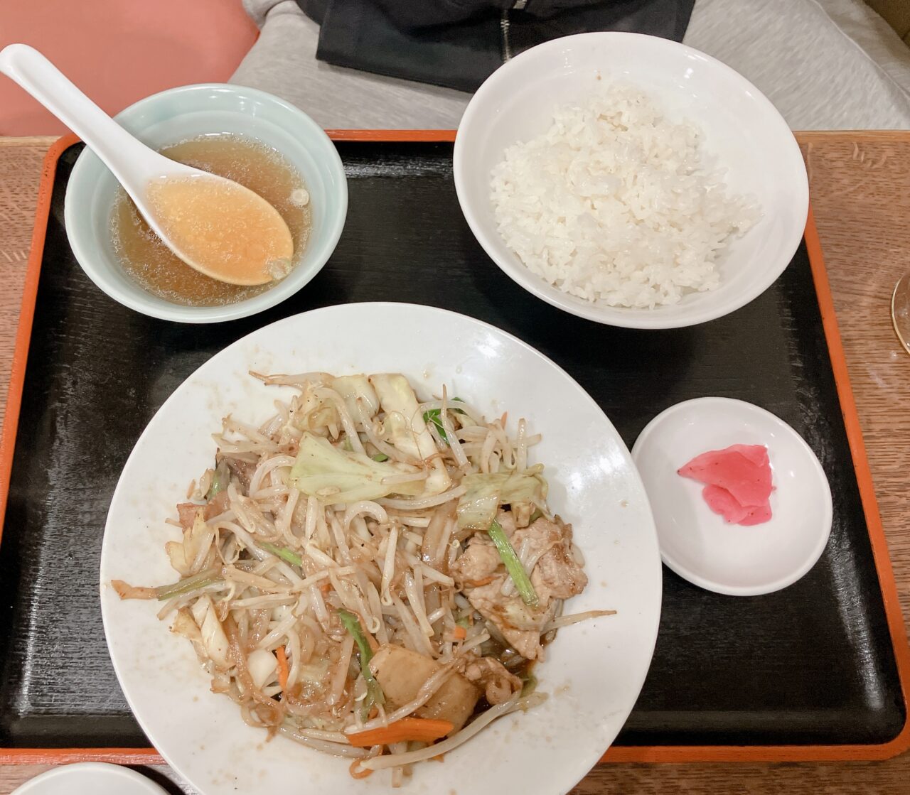 2025年2月「ラーメン琉華」肉野菜炒定食