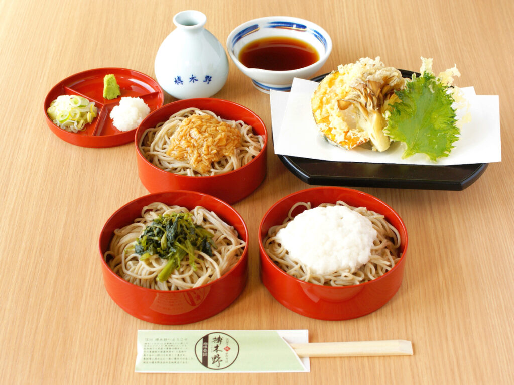 2025年5月「大信州展」信州山の幸食べ比べそばセット