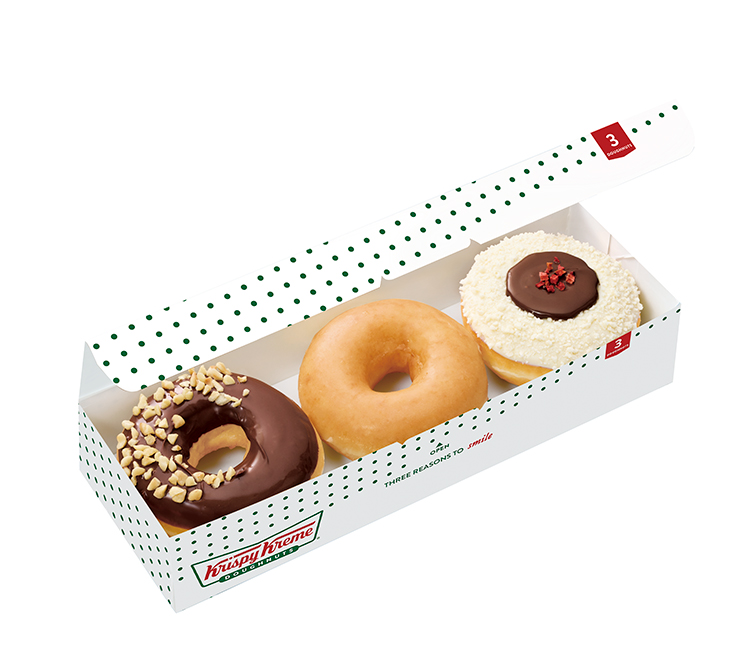 2025年11月「クリスピー・クリーム・ドーナツ×ヌテラ®」おすすめ! ボックス(3個)