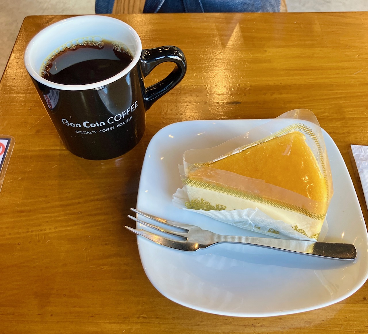 2025年11月「Bon Coin COFFEE」ケーキセット