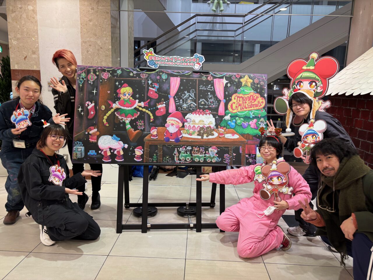 2025年11月「HeartwarmChristmas」クリスマスライブペインティング