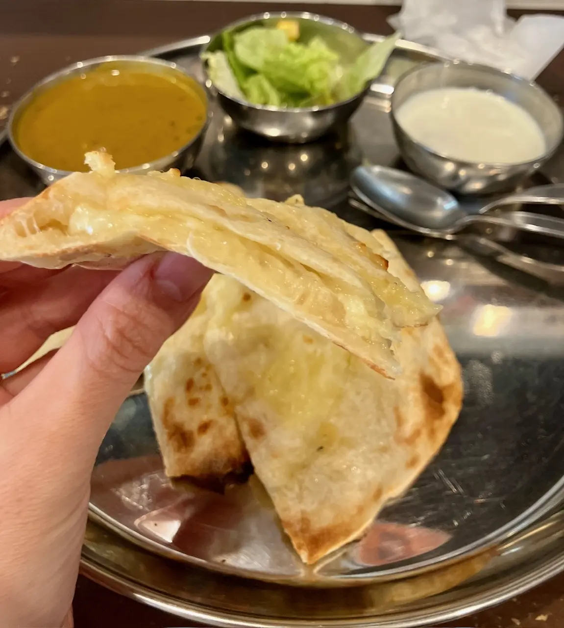 2025年12月「インド定食ターリー屋上大岡店」チーズナン