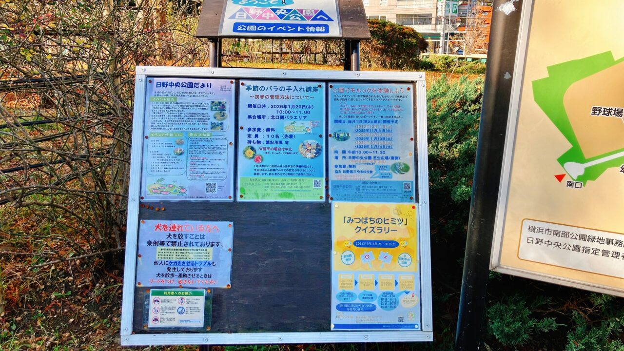 2026年1月「日野中央公園」イベント情報