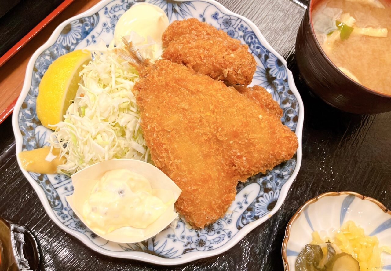2026年3月「庄や」アジ・カキフライ定食02