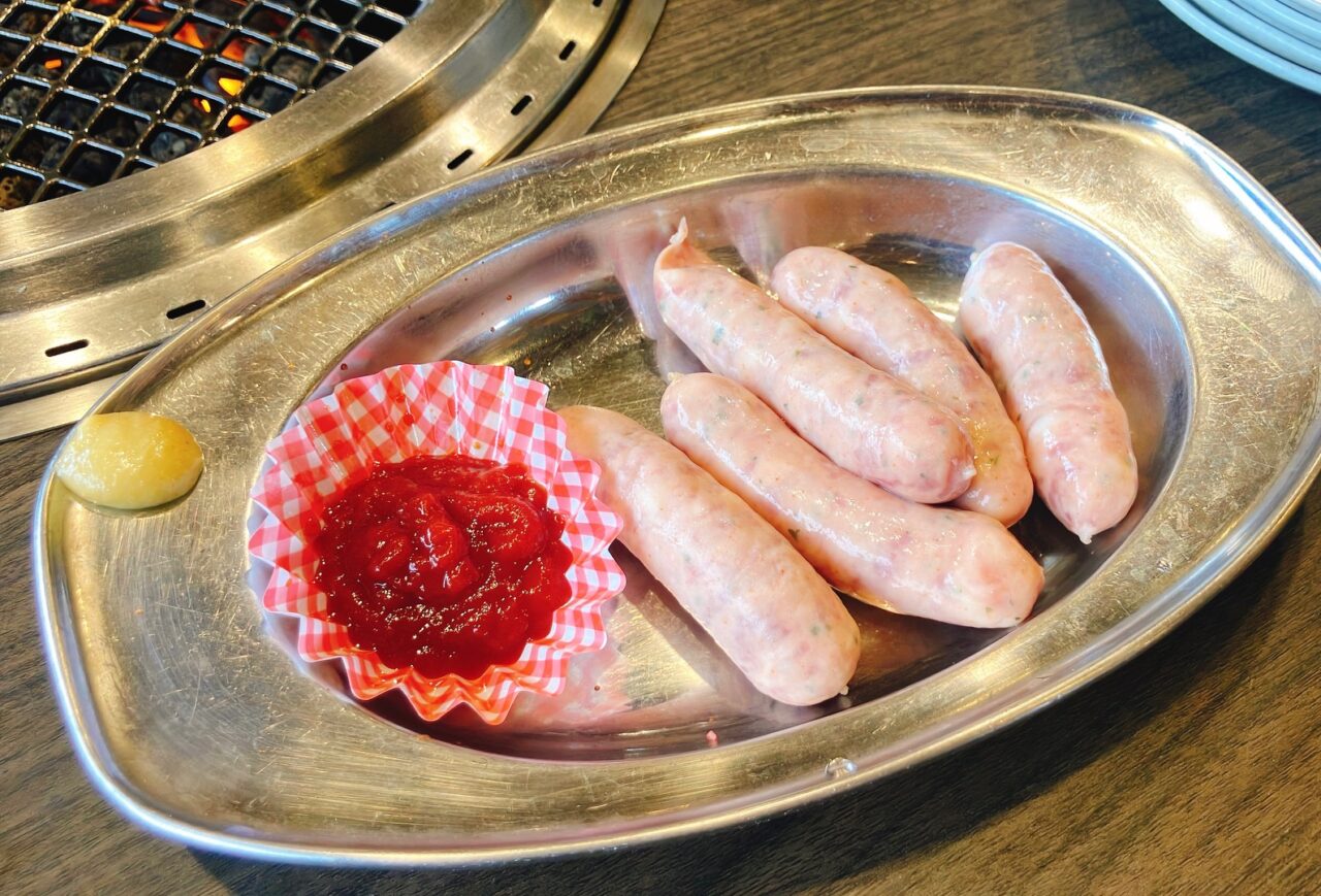 2026年4月「焼肉とんがらし笹下本店」ウィンナー