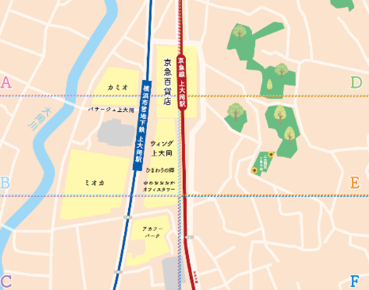 2026年7月「みんなでつくる!上大岡推しマップ」マップイメージ