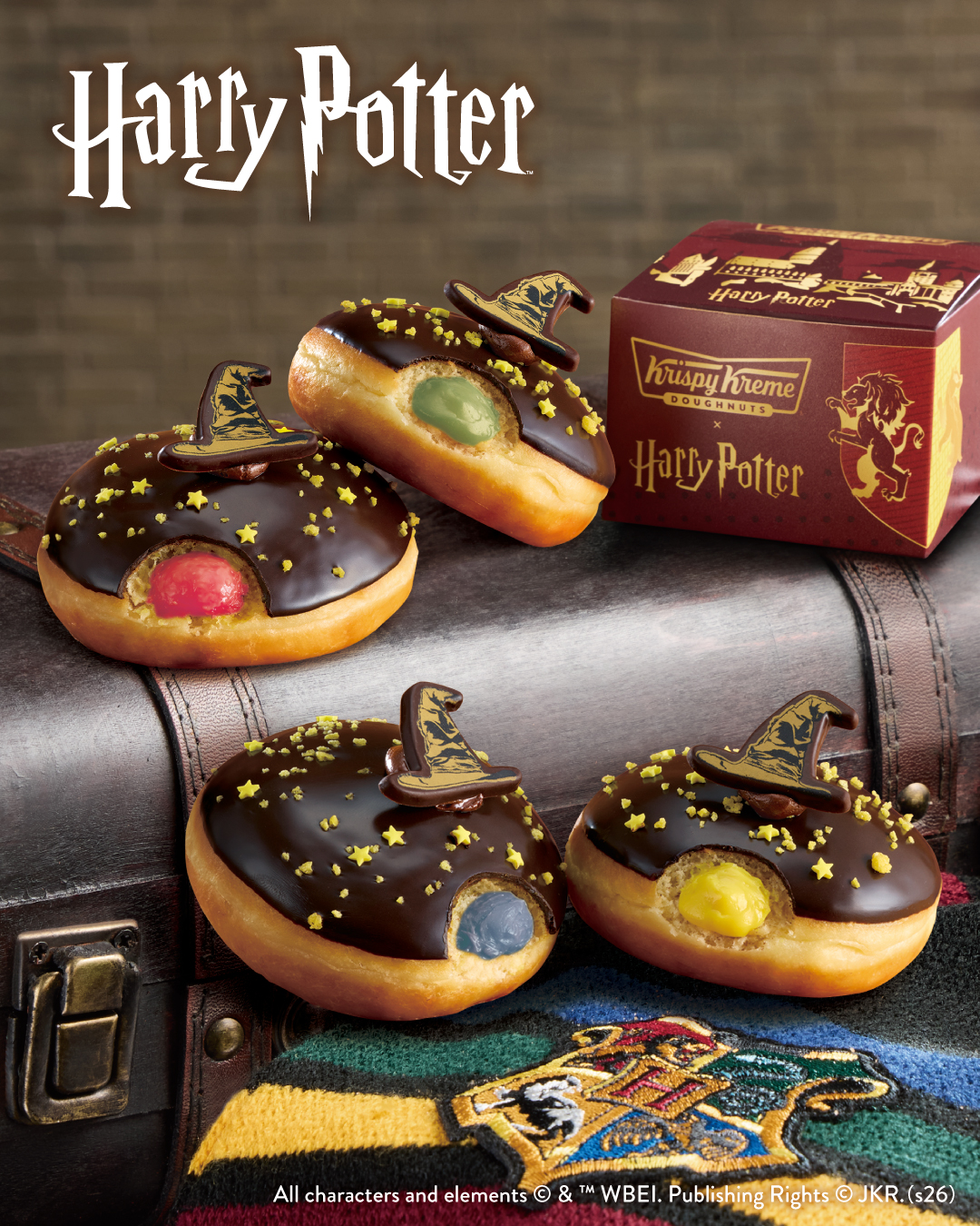 2026年8月「Harry Potter × クリスピー・クリーム・ドーナツ」組分け帽子 ドーナツ