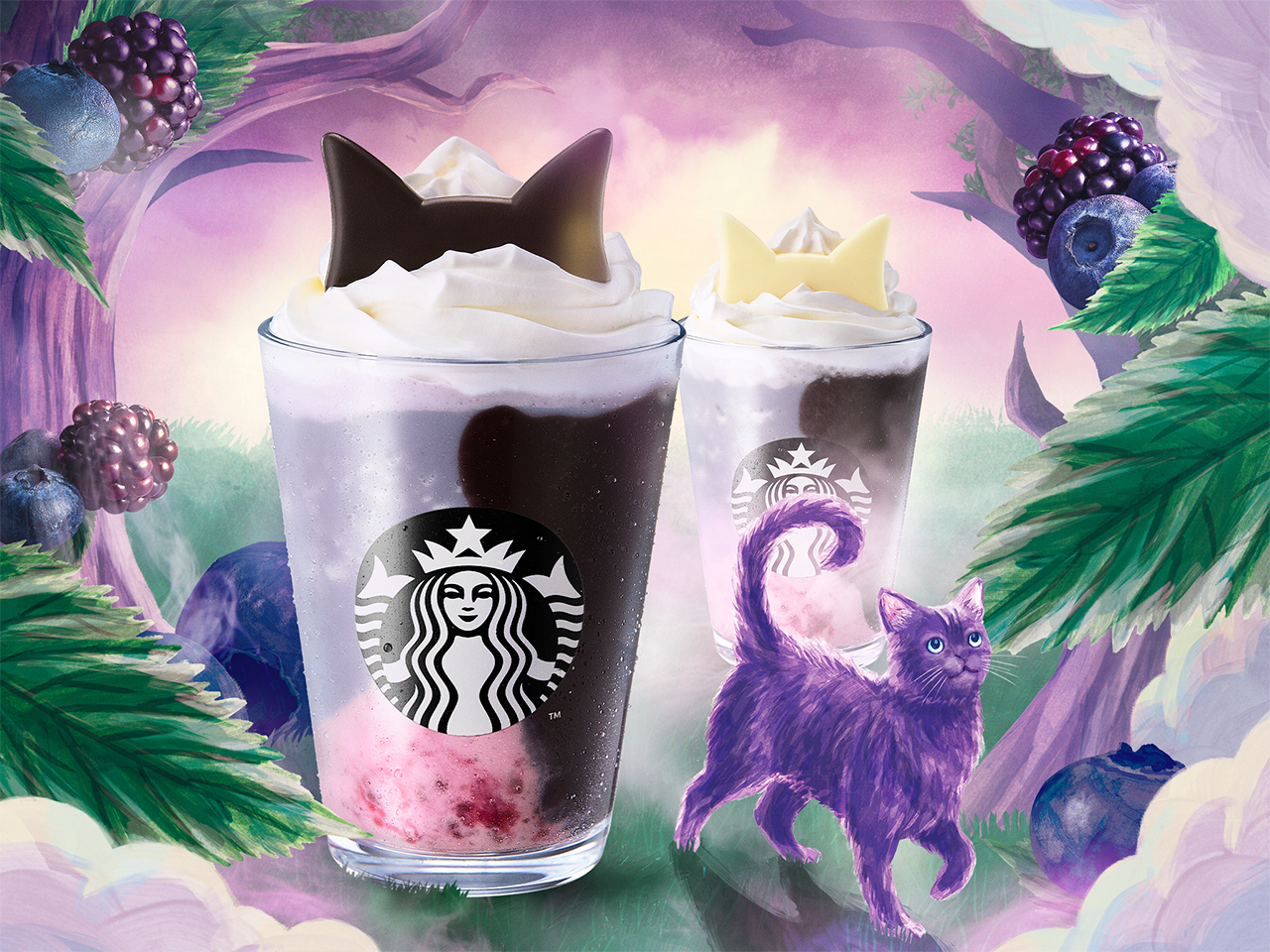 2026年10月「ブラックベリー ヨーグルト フラペチーノ® 黒耳ver.」スターバックス