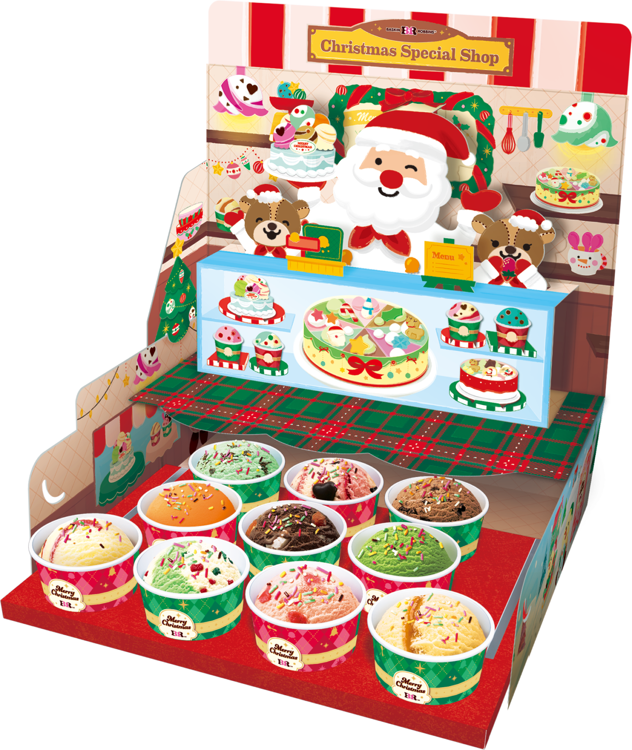 2026年11月「Happy ICE CREAM CHRISTMAS」サーティワン_クリスマス パーティーセット
