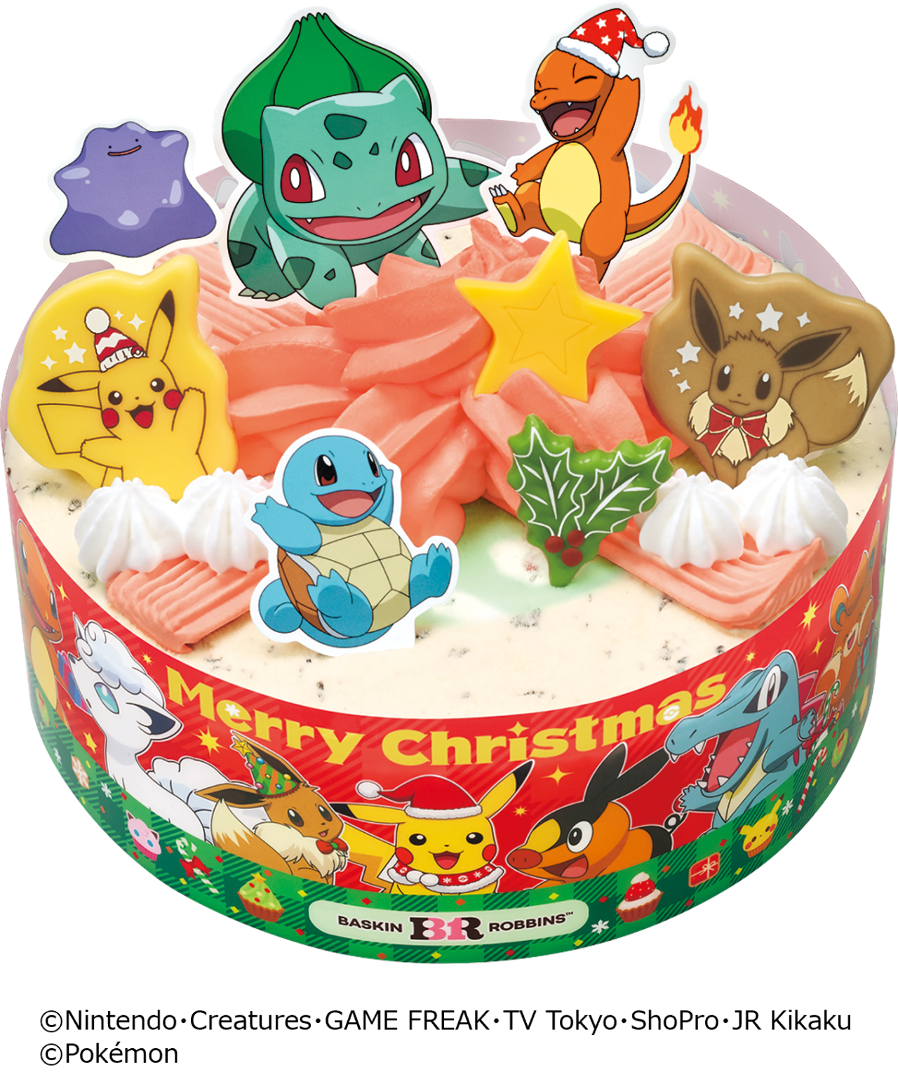 2026年11月「Happy ICE CREAM CHRISTMAS」サーティワン_ポケモン クリスマス アイスクリームケーキ