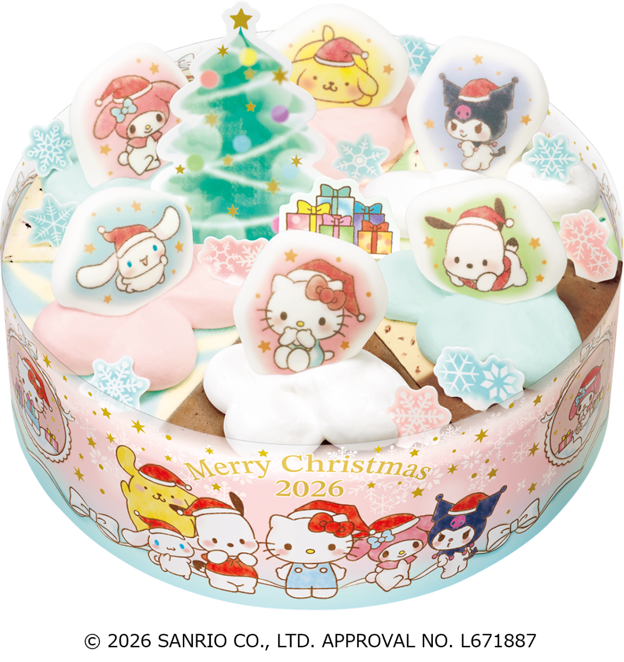 2026年11月「Happy ICE CREAM CHRISTMAS」サーティワン_サンリオキャラクターズ クリスマス パレット６